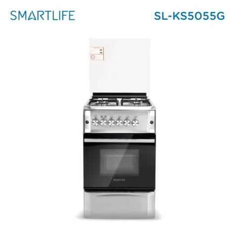 primer imagen de Cocina a gas Smartlife 4 hornallas Inox SL-KS5055G