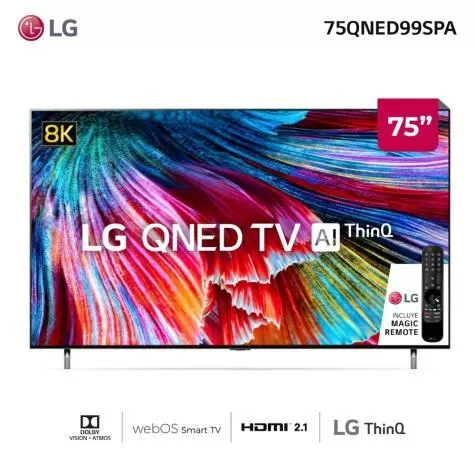 primer imagen de Smart TV LG 75 QNED 8K 