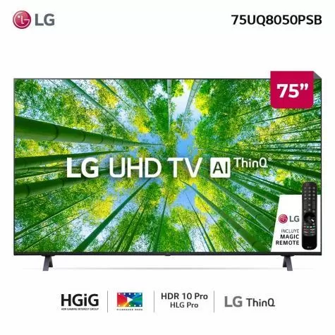 primer imagen de Smart TV 75 LG 4K UHD