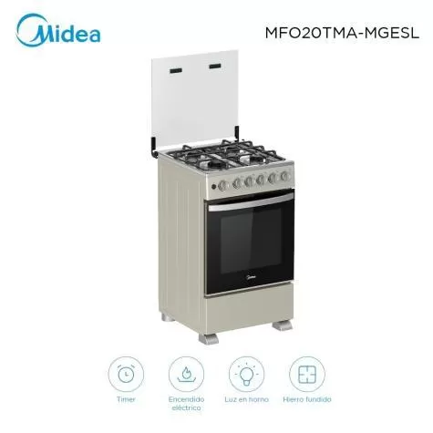 segunda imagen de Cocina a gas Midea MFO20TMAMGES